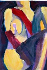 Yellow Figure in Black Stockings