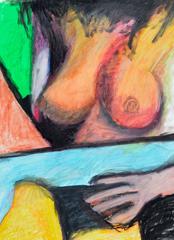 Nude at the Beach - Abstract Figurative