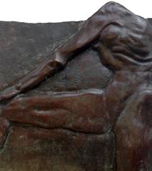 Bronze Relief Nude Torso