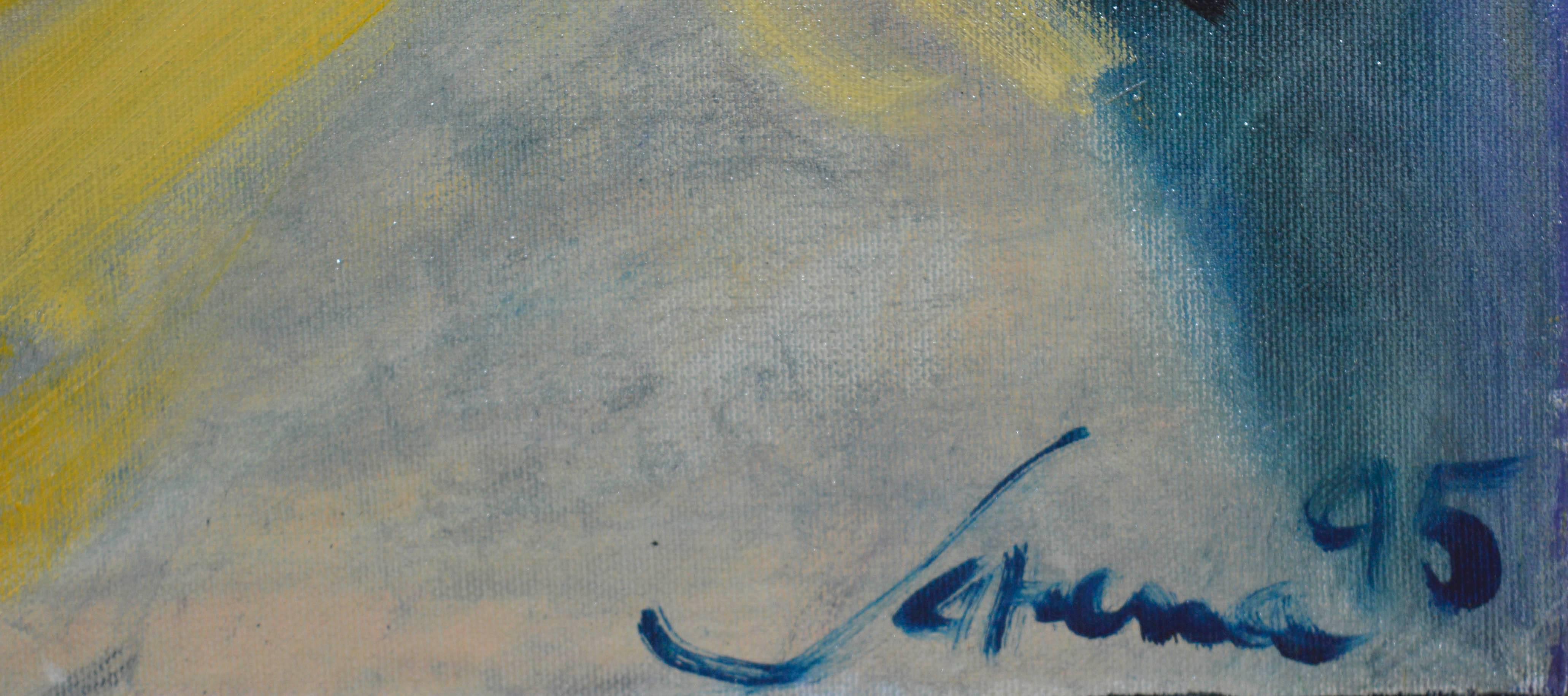Retrato fauvista de mujer - Painting Fauvista de Sarena Rosenfeld