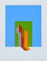 „Andante Grazioso“ – Geometrischer abstrakter Raumteilerdruck