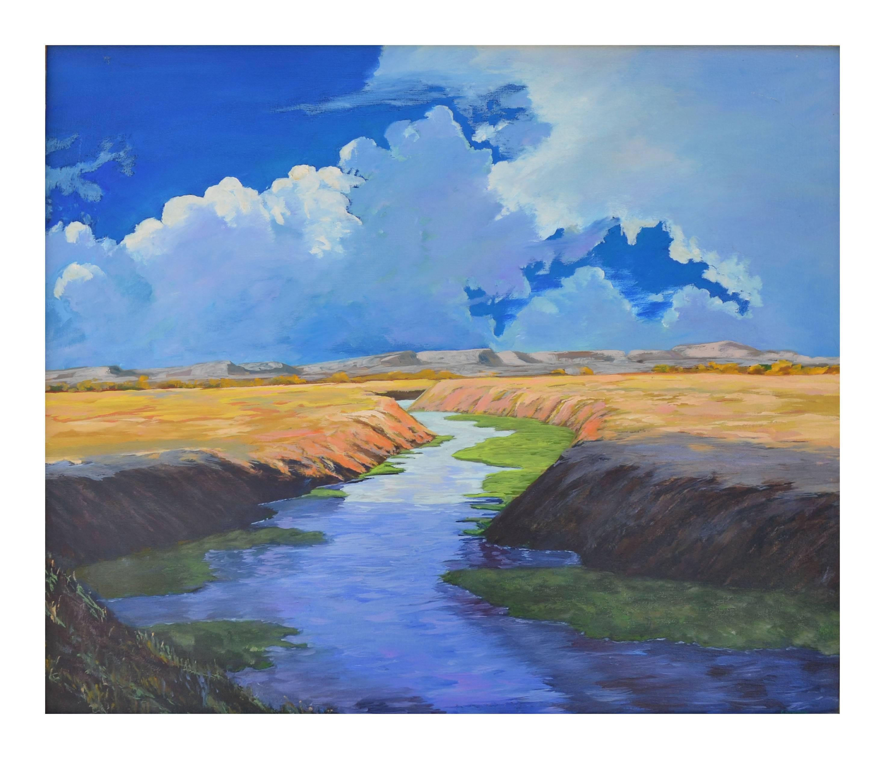 The River, New Mexico - Painting by Unknown