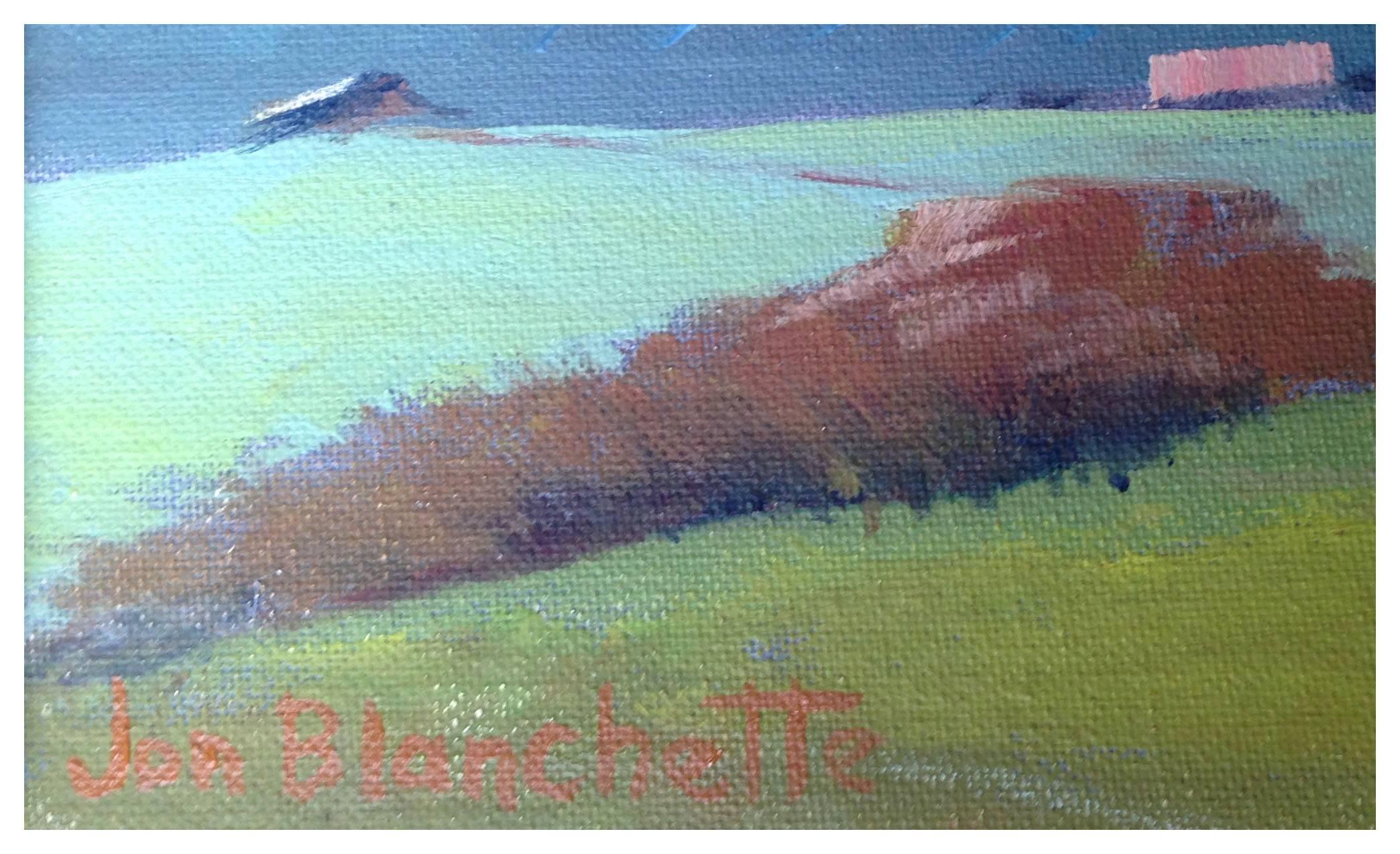 Mid Century California Landscape -- Mendocino Hills - American Impressionist Painting by Jon Blanchette