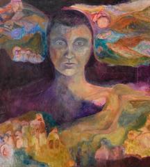 Woman of the Earth - Mid Century Figurative Abstract by Renard