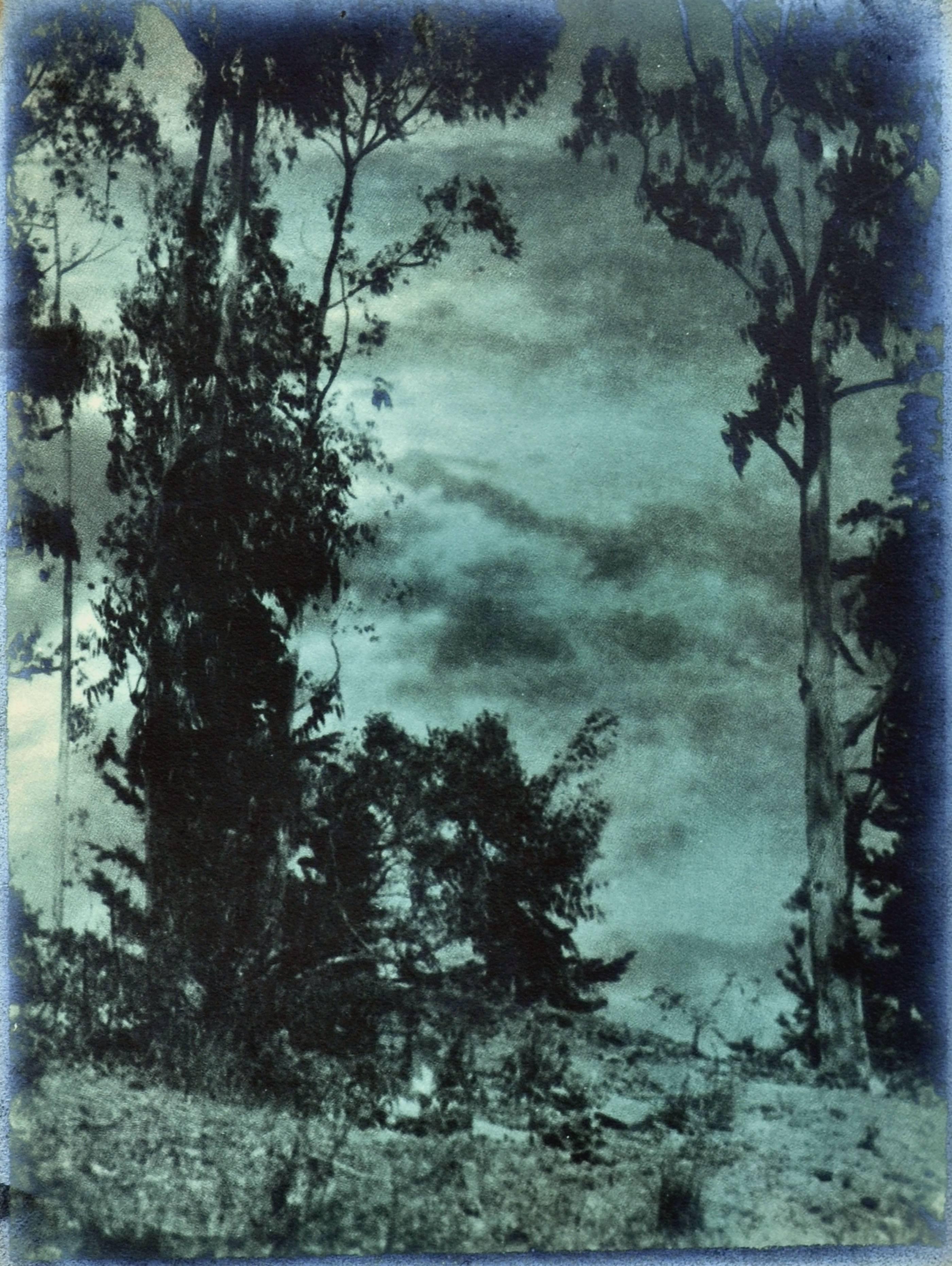 Paysage photographique du début du XXe siècle - Vue à travers le ciel - Photograph de Sigismund Blumann