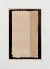 Mid Century Couture Sur Champ Blanc Abstract