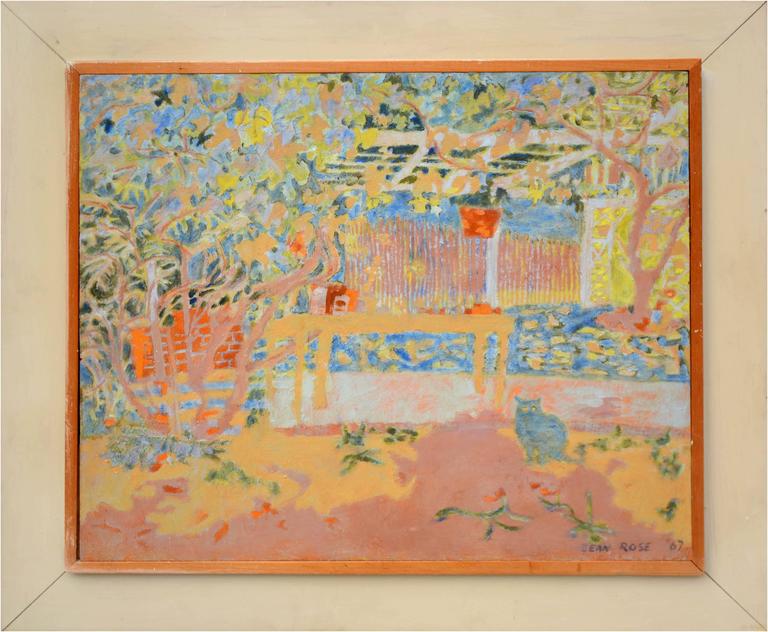 Garden and the Cat by Jean Rose 1