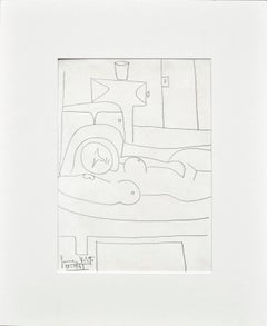 Graphite Nude Drawings and Watercolours