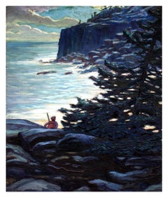 Early 20th Century Nocturnal Coast of Maine