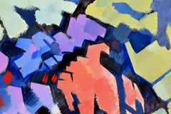 Wyoming Gold Diggings, Large Scale Modern Abstract Geometric Landscape #3