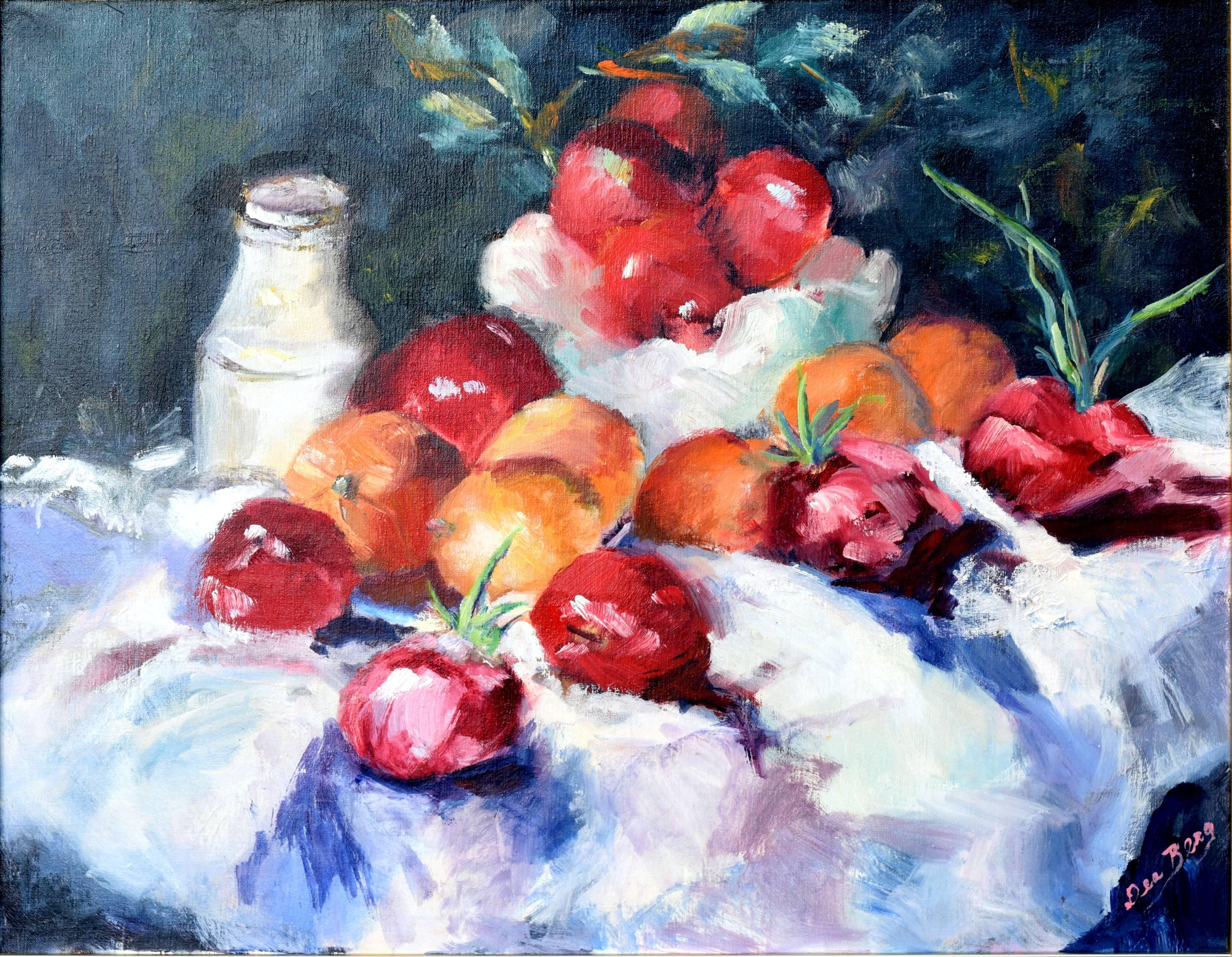 Dea Statham Berg Still-Life Painting - Garden Still Life by Doris Berg Statham