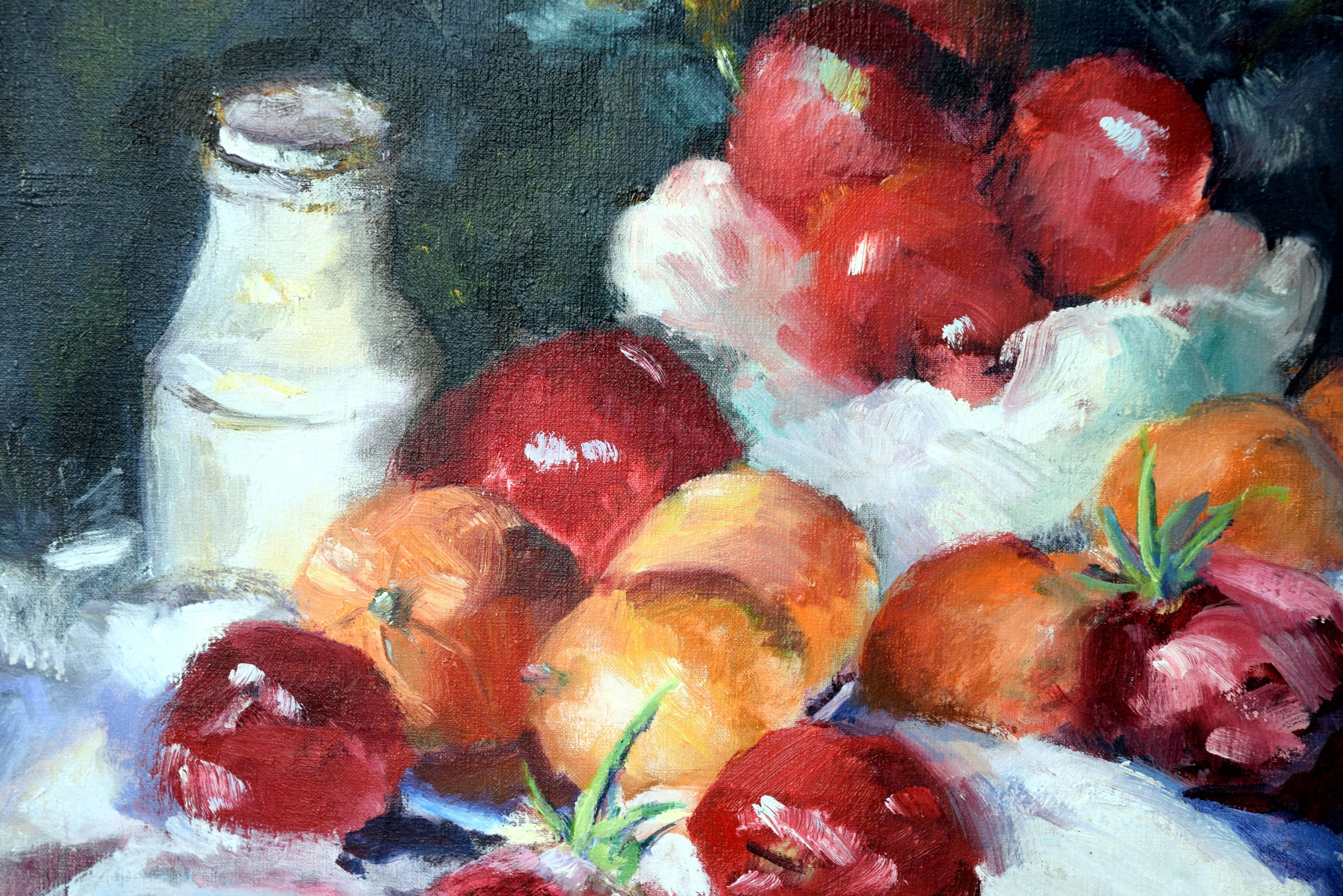 Garden Still Life by Doris Berg Statham - Painting by Dea Statham Berg