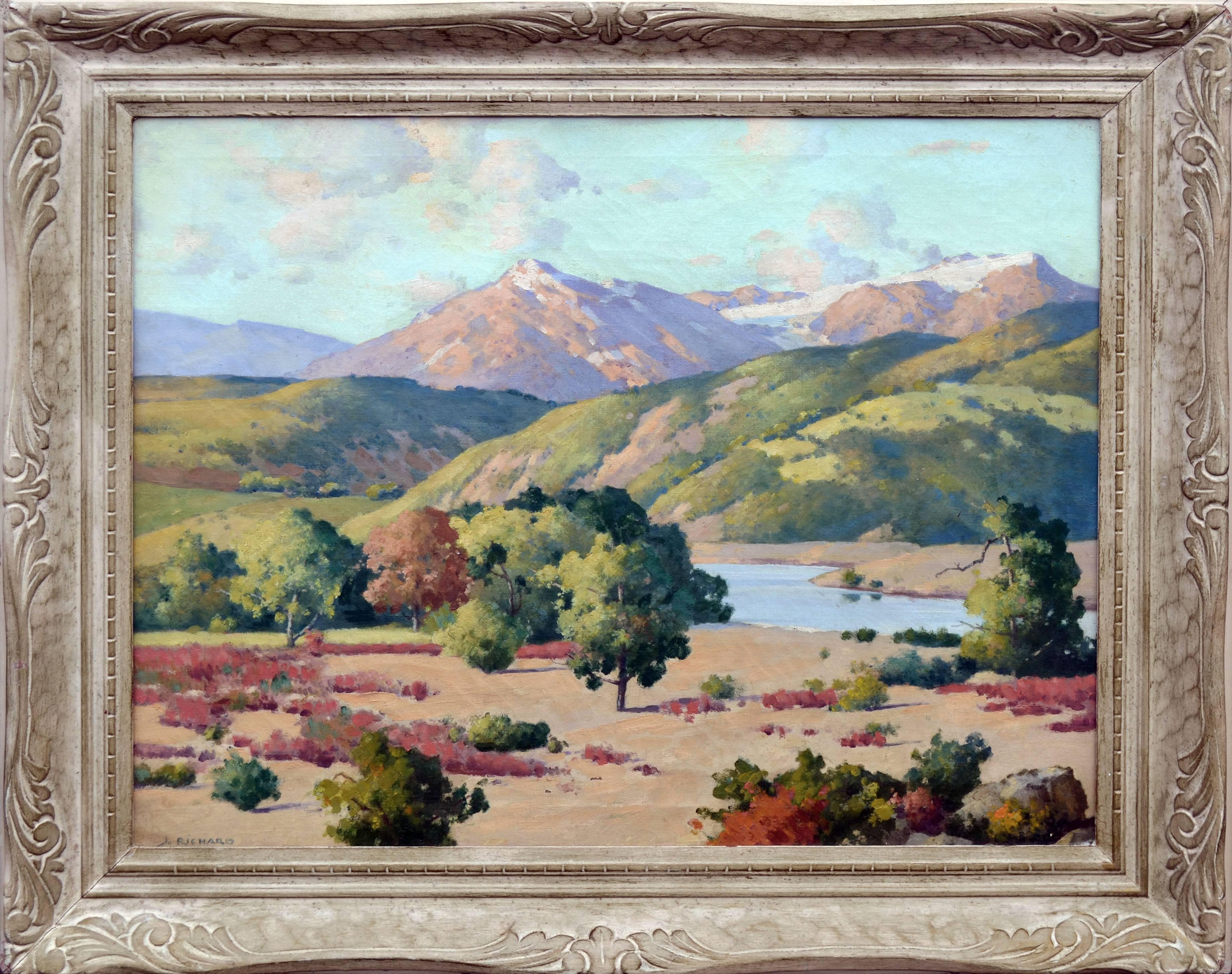 Robert Jacob Richard  Landscape Painting - Rocks of Colorado Landscape 