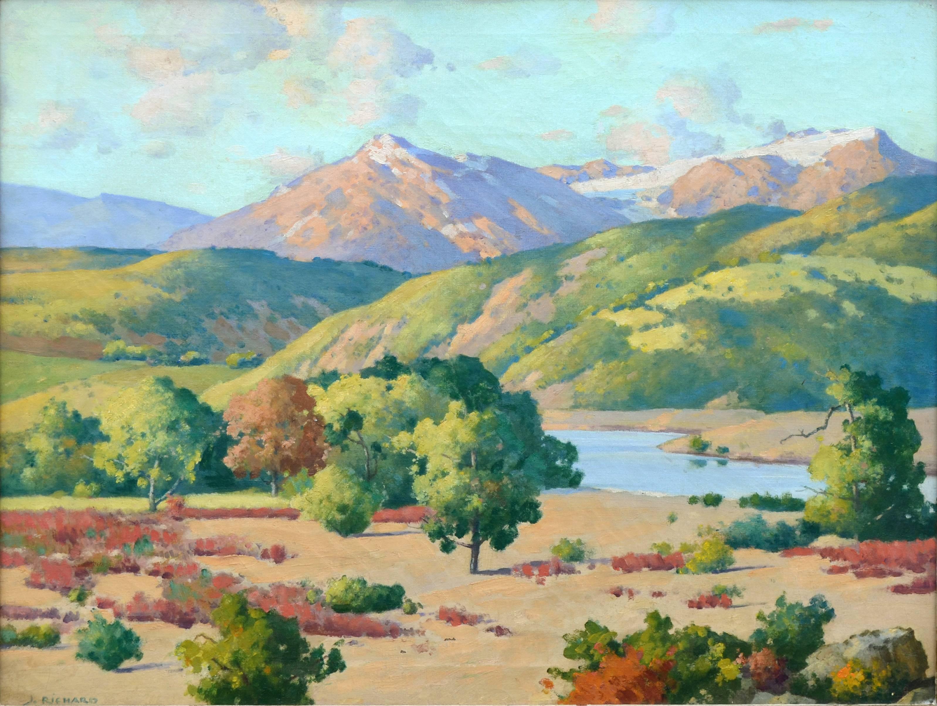 Rocks of Colorado Landscape  - Painting by Robert Jacob Richard 