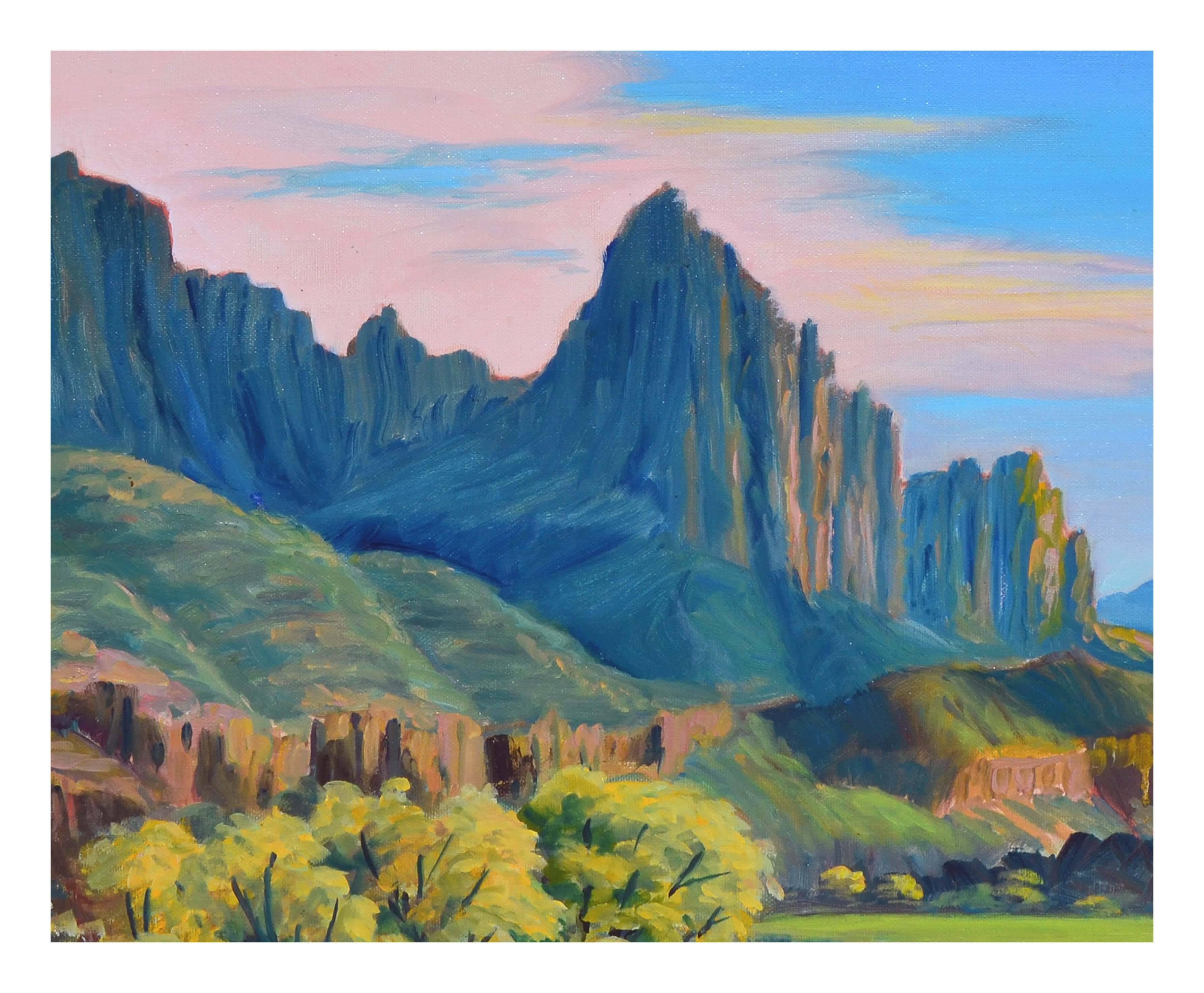 Kings Canyon Pinnacles California - American Impressionist Painting by Ray Barton