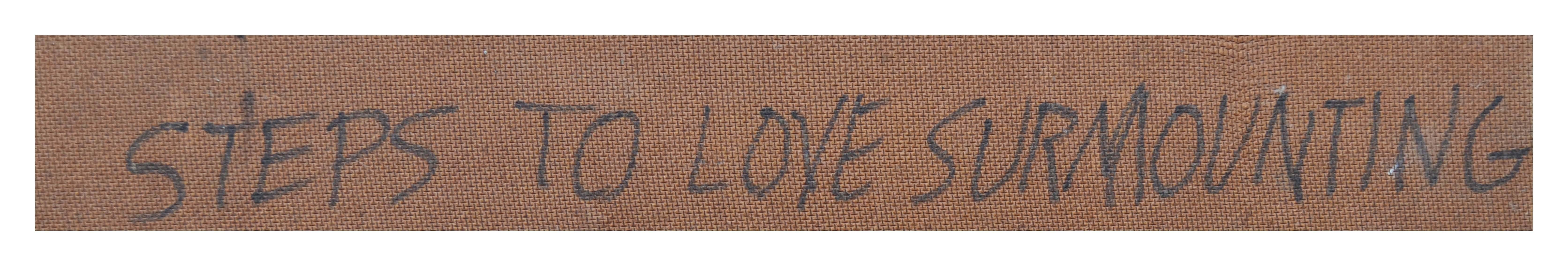Steps to Love - Brown Abstract Painting by Les Anderson