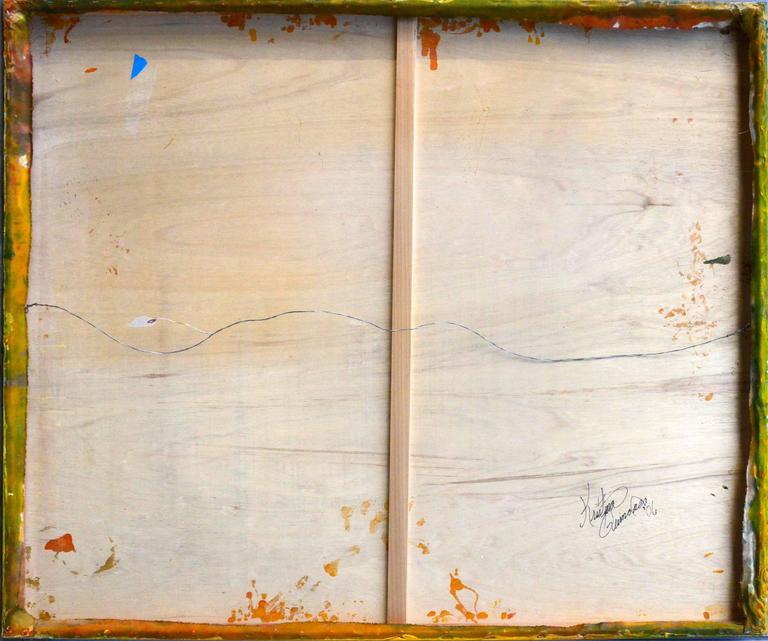 Kristina Quinones "Eruption" Large Scale Color Field Abstract For