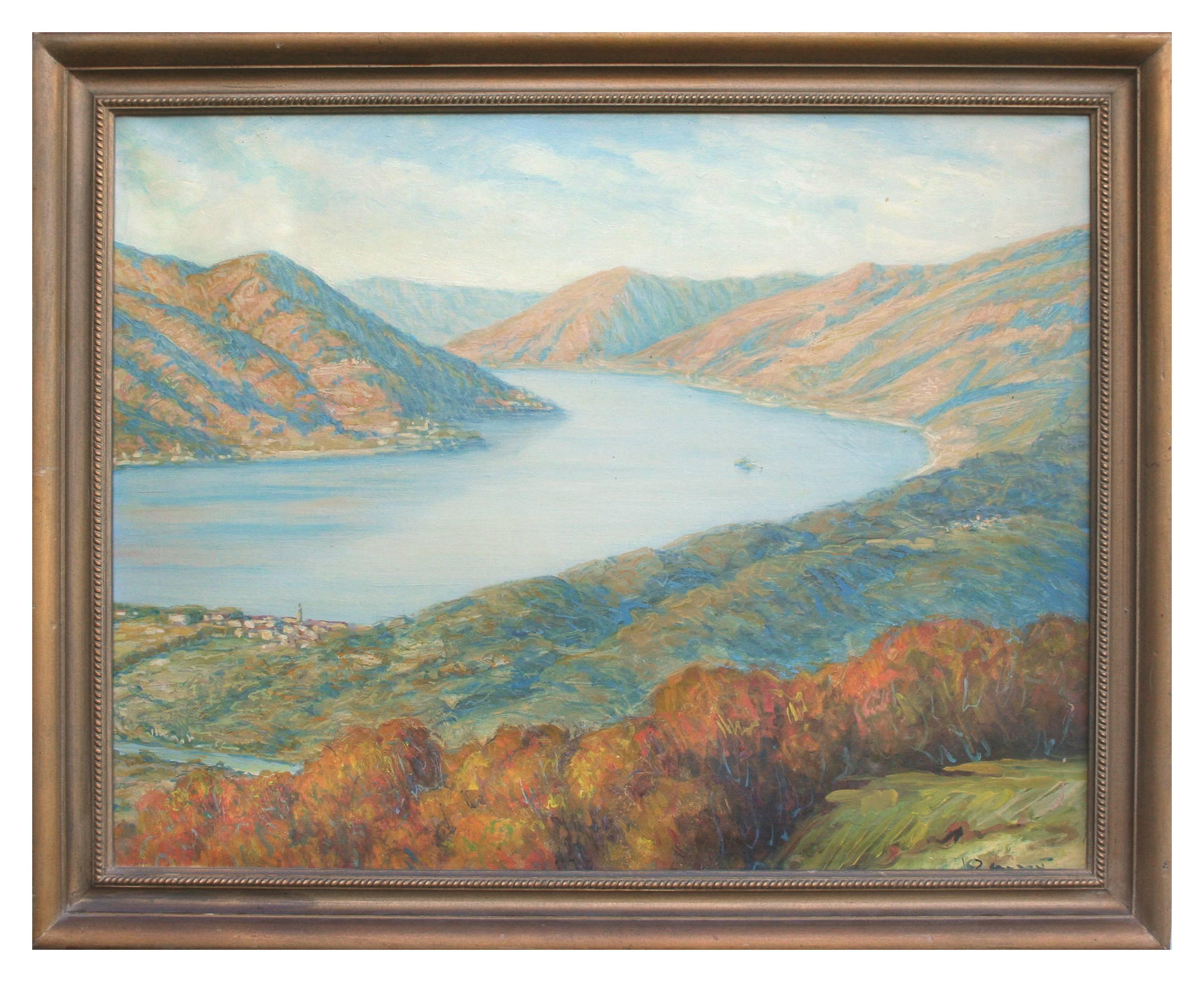 Piero Tamo Landscape Painting - Lake Como, Italy