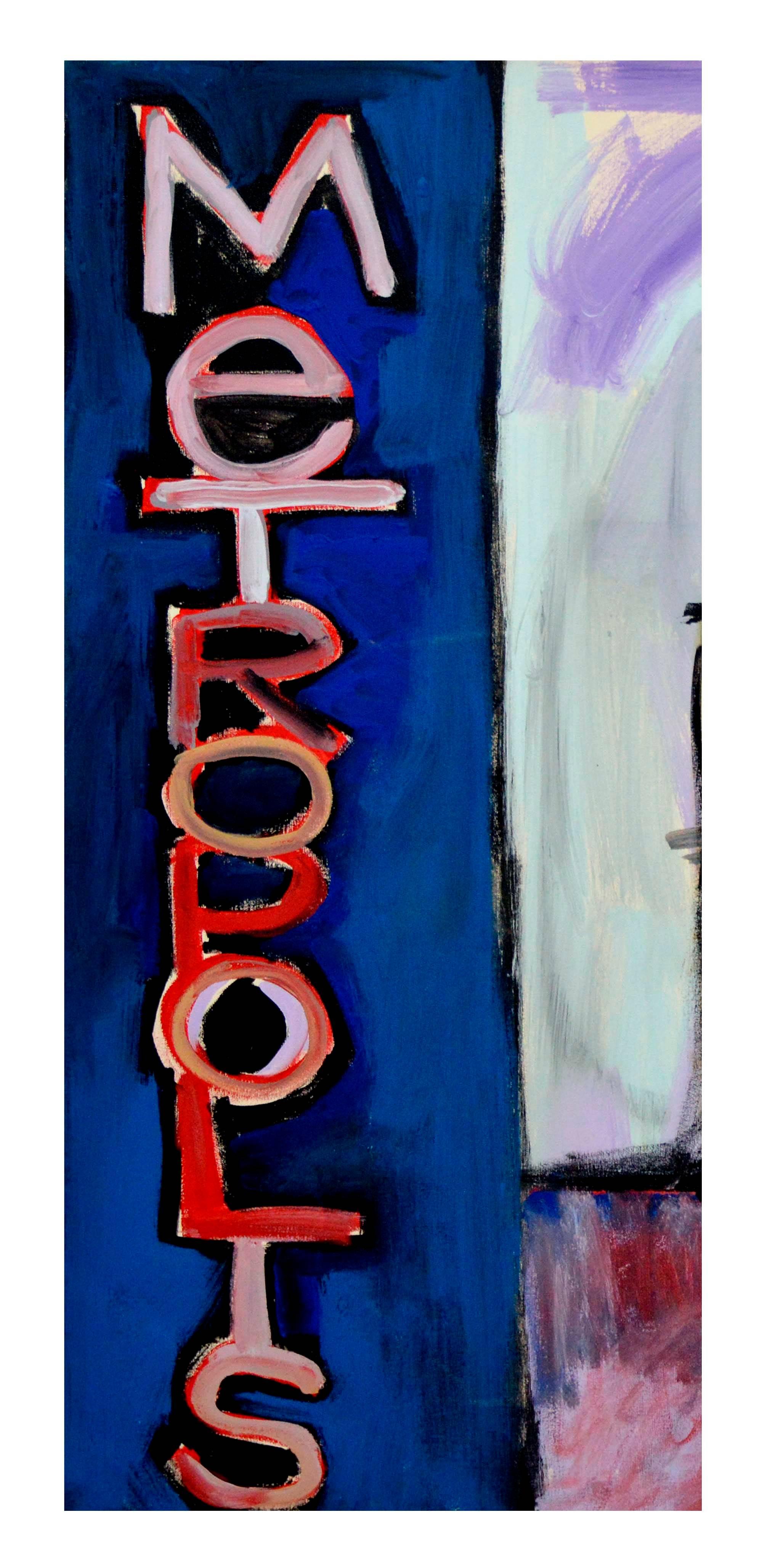 Metropolis - Sac à main, art de la mode contemporaine, 2003 - Expressionnisme abstrait Painting par Michael William Eggleston