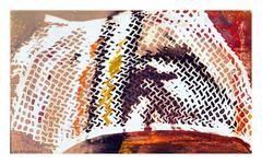 Abstracto de malla roja y marrón