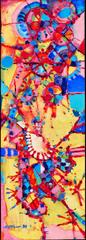 "The Juggler" - Geometric Figurative Abstract Expressionist