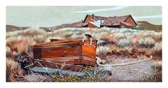 Vintage Pastoral Landscape -- "The Old Trunk, Bodie"