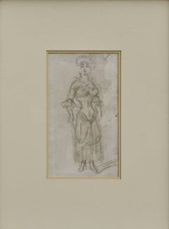 1860s Drawing L'Amazon Figurative