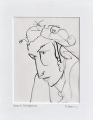 Woman in Contemplation Figurative Frau