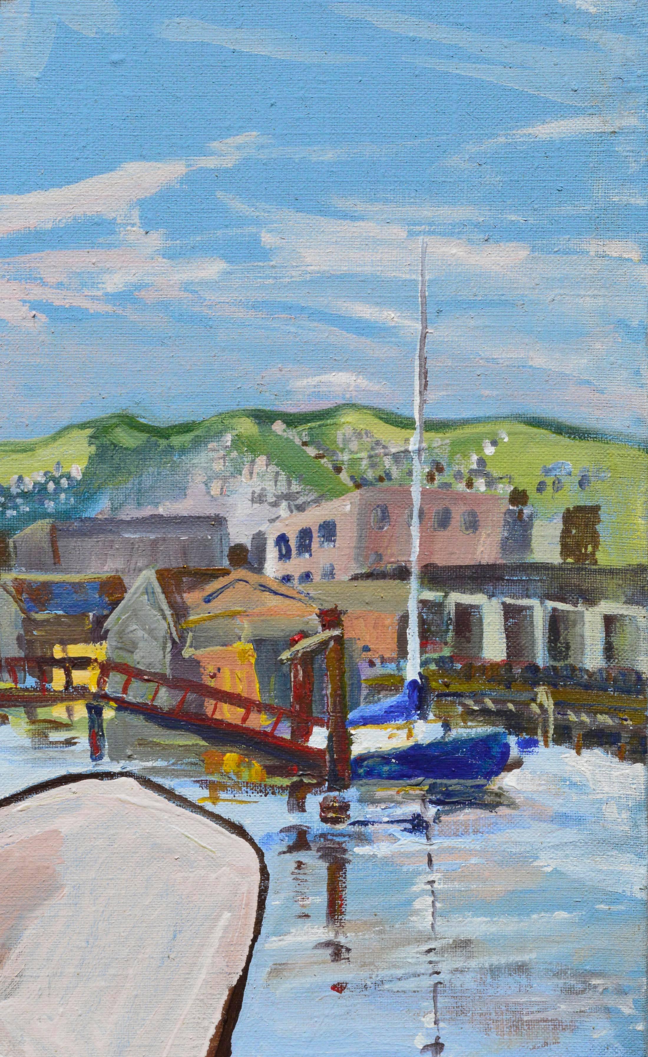 Studio di nudo a Sausalito Figurativo - Painting Espressionismo astratto di Patricia Gren Hayes