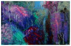 Colorful Trees Abstract
