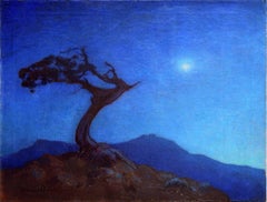 Vénus et Junipero de Californie 1920 Rare œuvre de jeunesse de Ferdinand Burgdorff