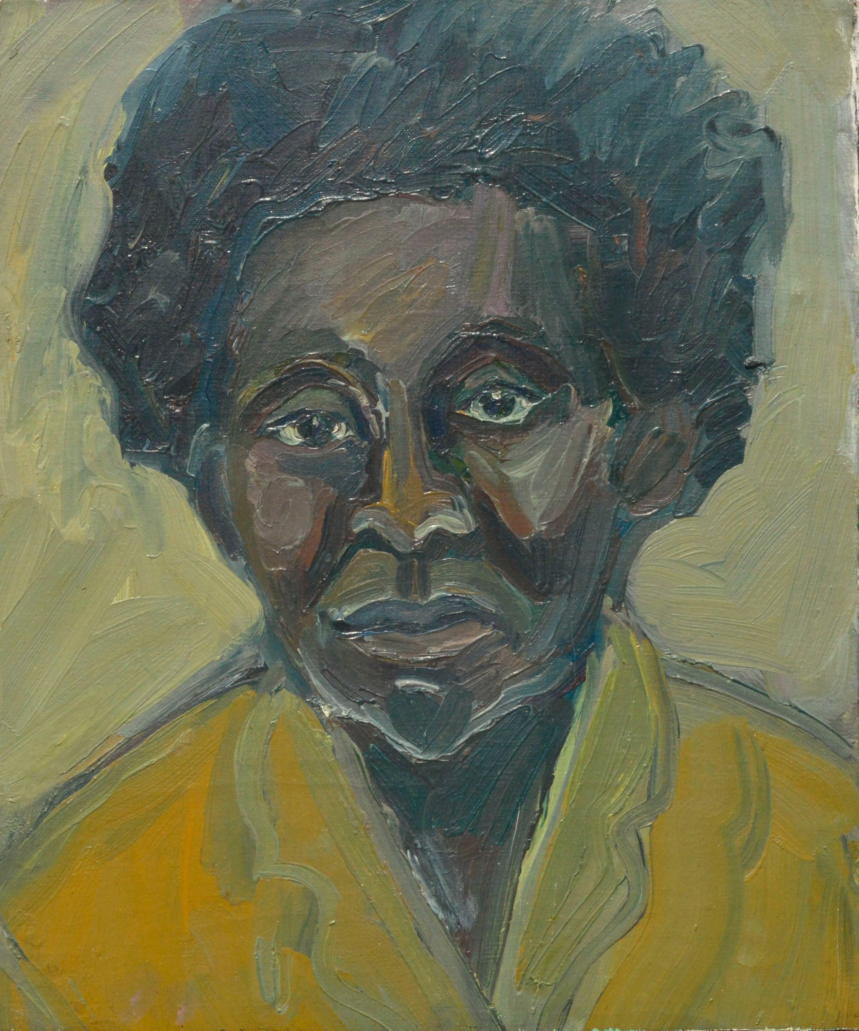 Unknown Portrait Painting - Bay Area Figurative Movement Portrait, C. 1950