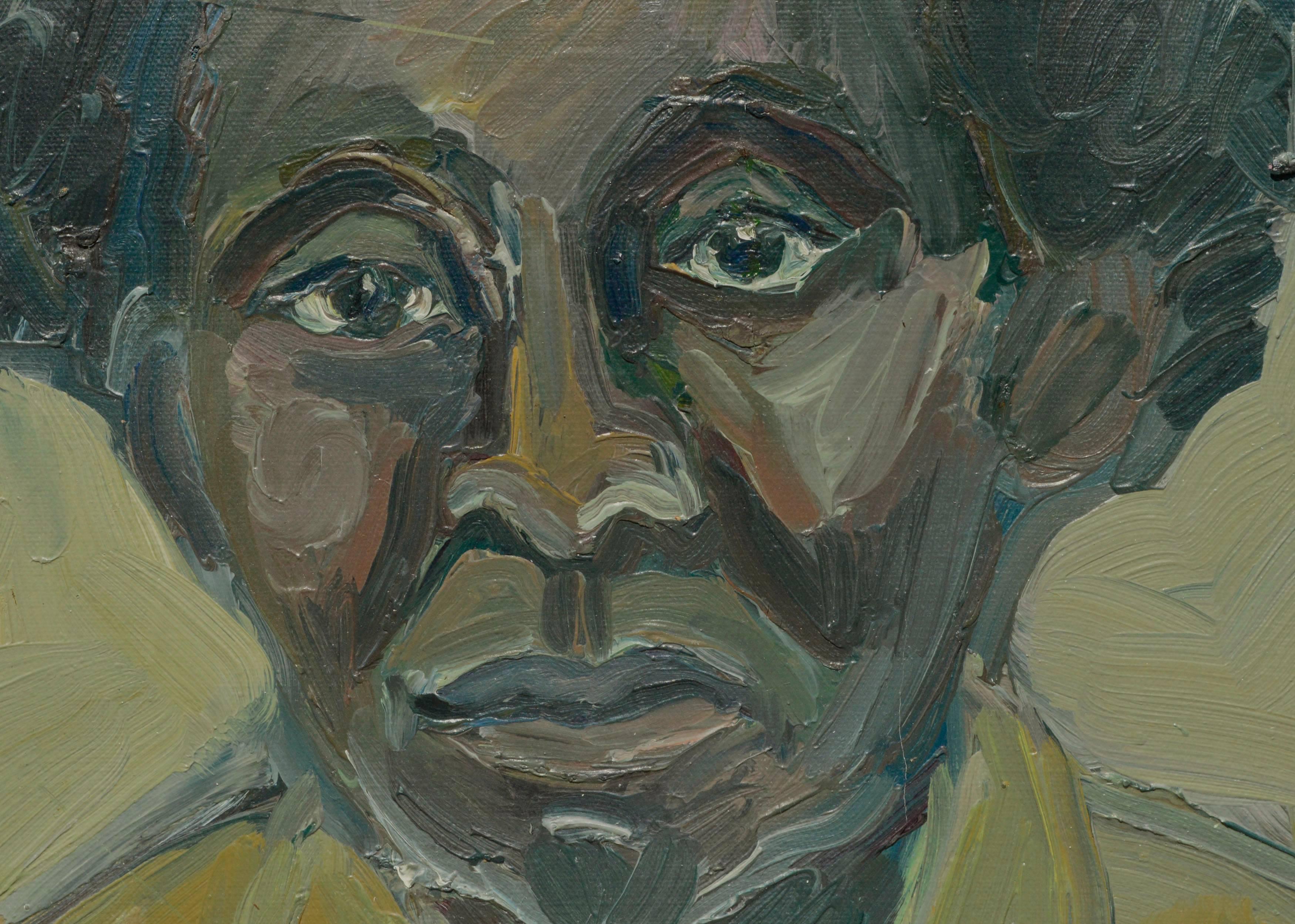 Bay Area Figurative Movement Portrait, C. 1950 - Painting by Unknown