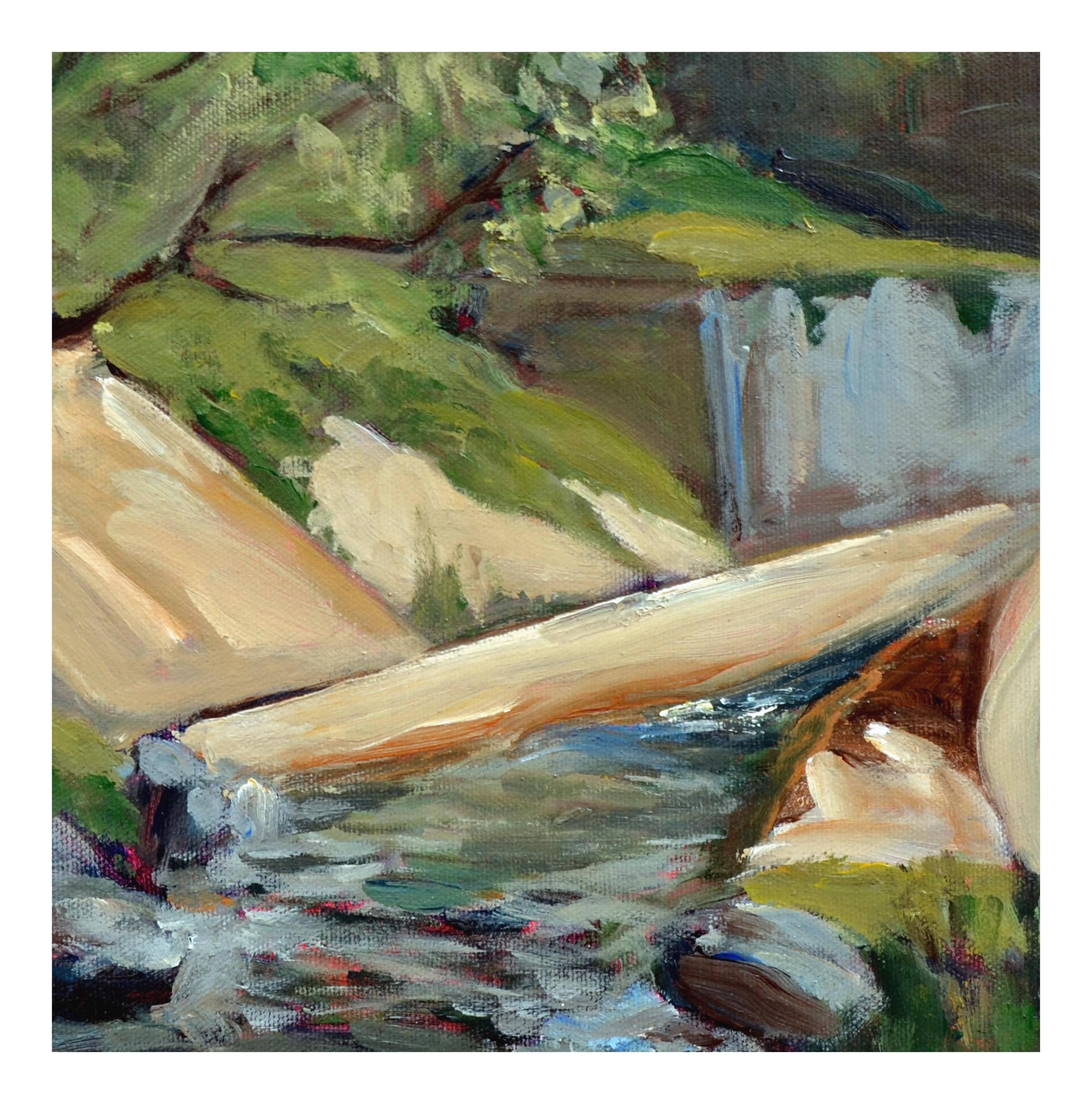 Paysage de Big Sur Stream - par Weaver - Impressionnisme américain Painting par Unknown