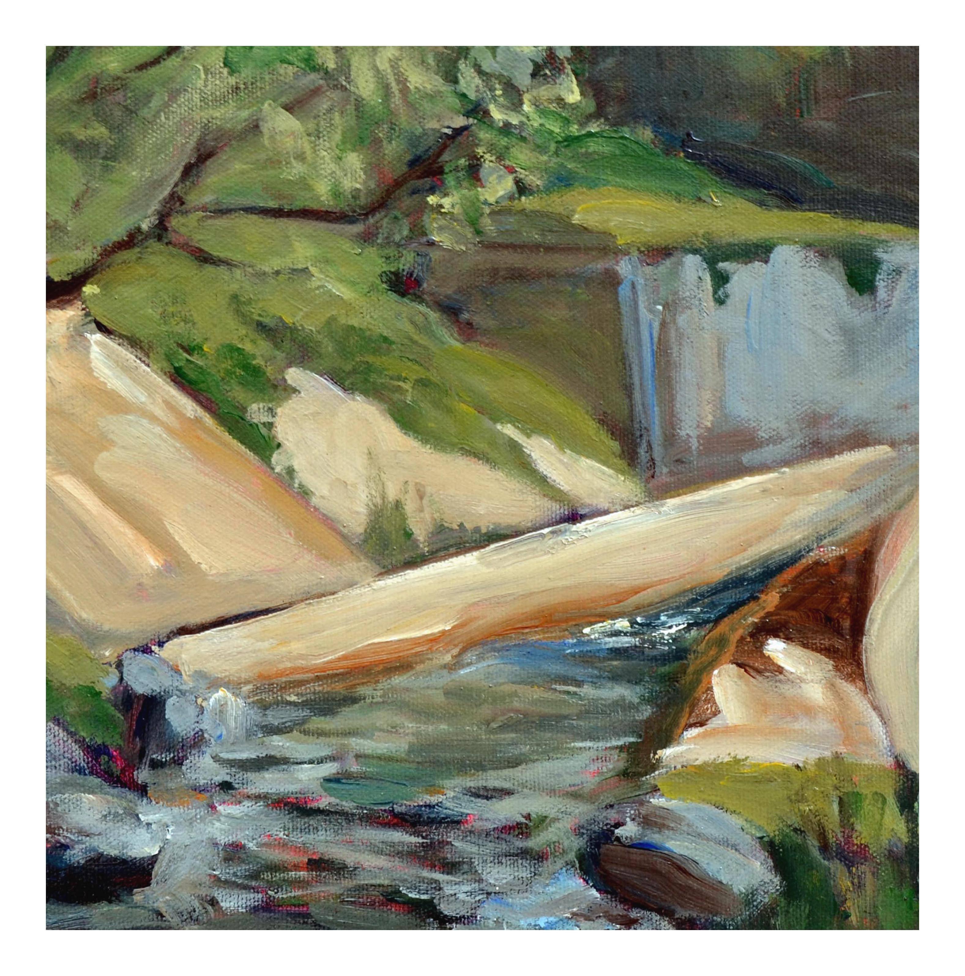 Paisaje del arroyo Big Sur - por Weaver - Painting impresionista estadounidense de Unknown