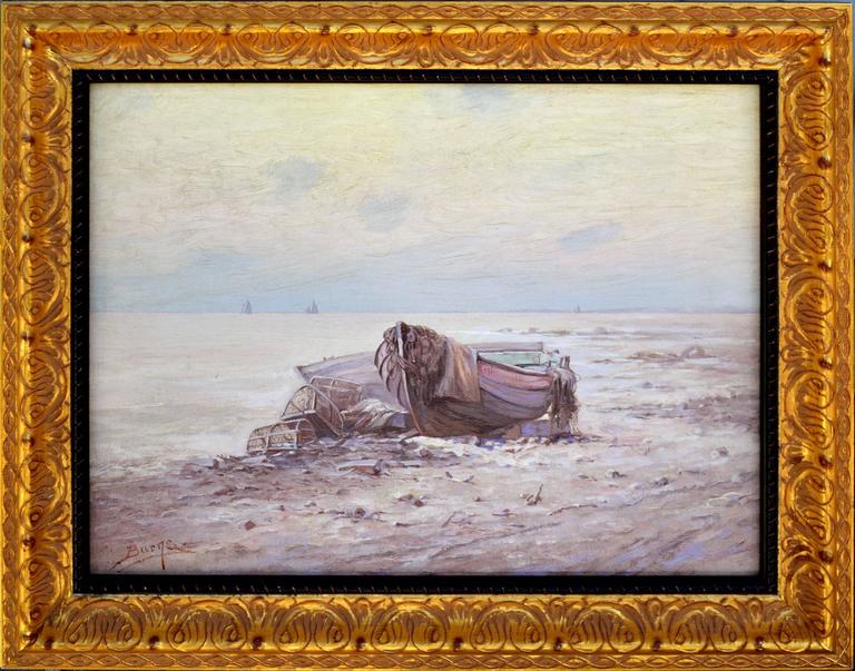 artist burns l at Robert 1stdibs Boats, For Fishing Burns Sale Painting artist burns l at Robert 1stdibs Boats, For Fishing Burns Sale Painting