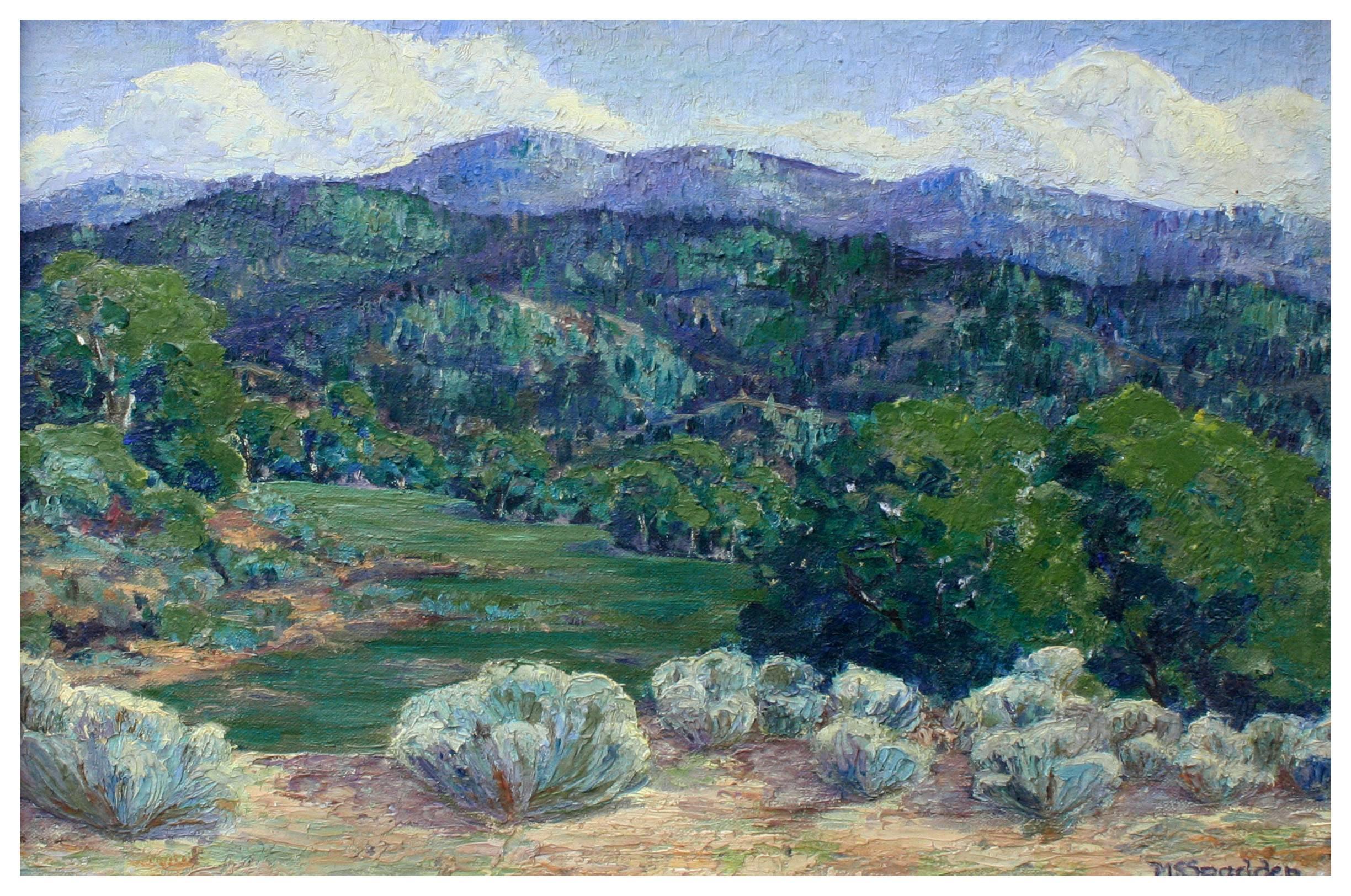 Mouth of the Canyon - Early 20th Century Taos, New Mexico Landscape  - Painting by Unknown