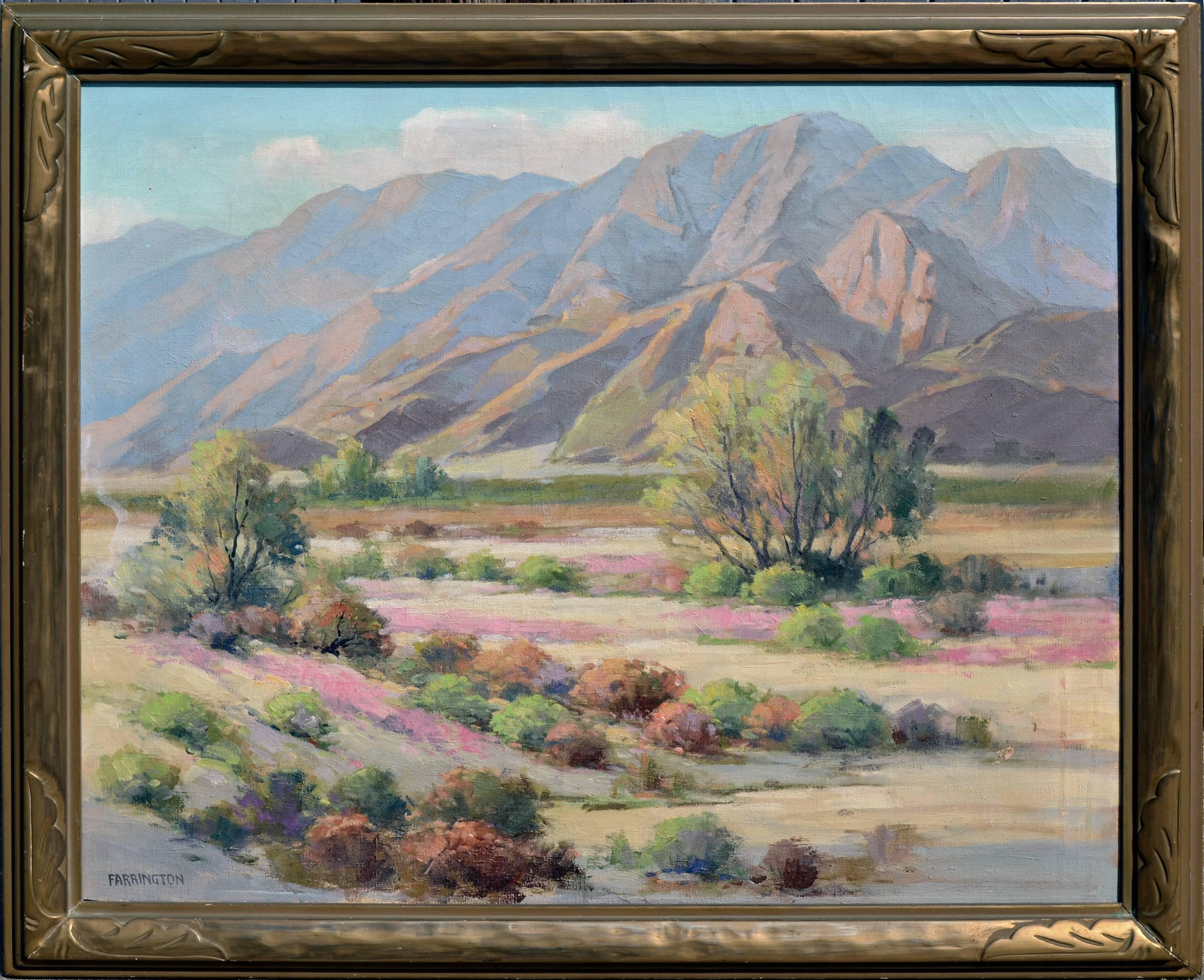 1930s Smoke Tree Ranch Desert Landscape  - Painting by Walter Farrington Moses