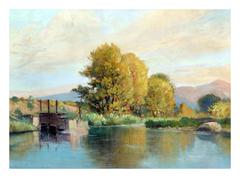 Scenic Lake with Mt. Tamalpais