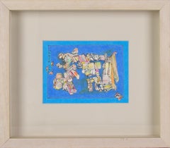 Abstract Expressionist Drawing - Contemporary Work in Colored Pencil, Signed