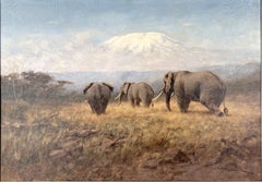 Return of the Elephant Herd - a Depiction of African Elephants by Georg Majewicz
