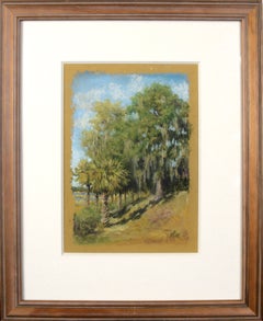 „Spring Time Bluff“ – Realistische Pastellzeichnung einer Landschaft in South Carolina