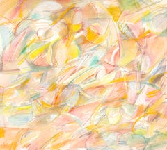 Abstract Expressionist Mixed Media Drawing, Original Work by David Ronce