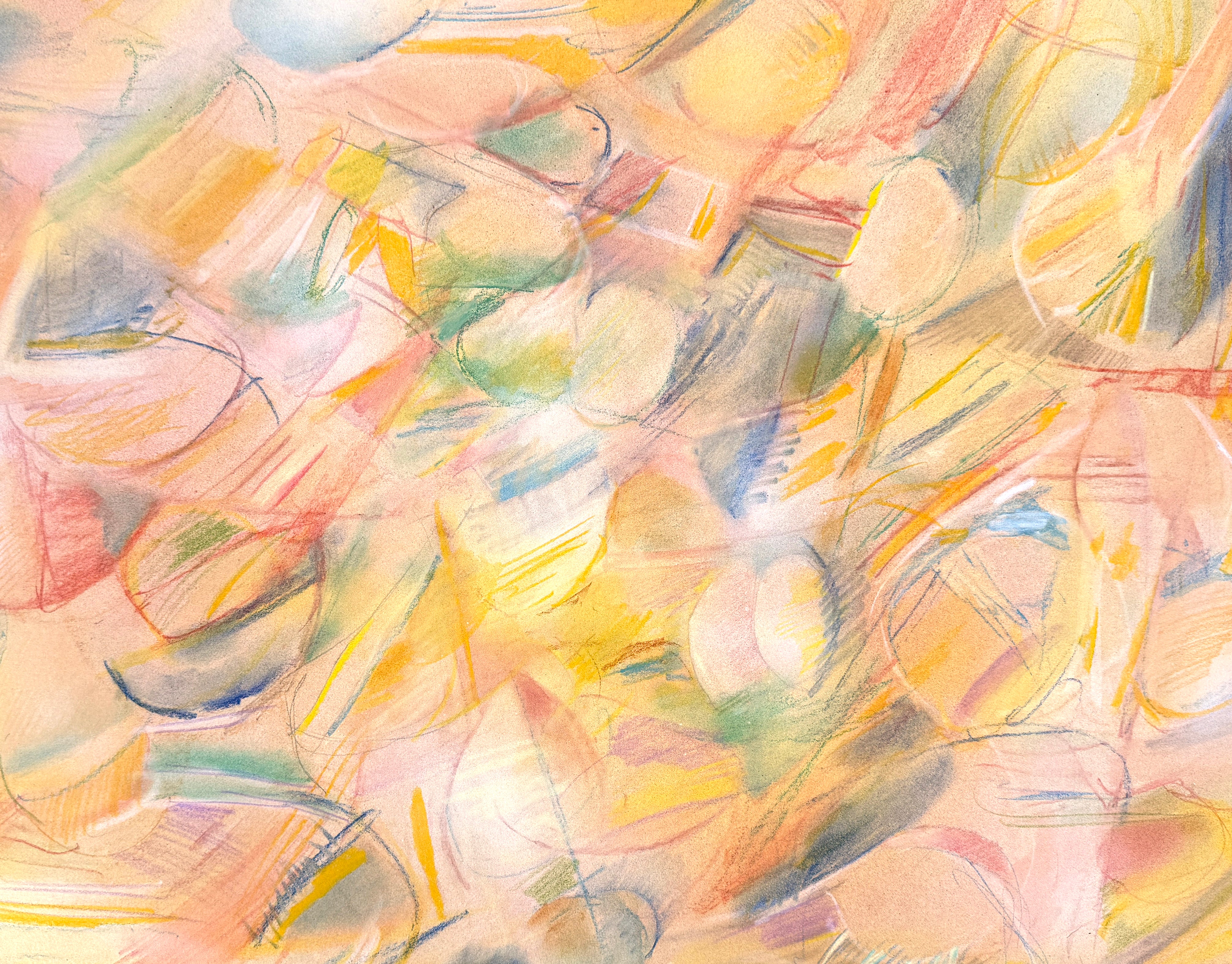 « Crayon à l'huile expressionniste abstrait II », œuvre originale signée par David Ronce