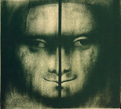 "Copertina del catalogo (Mona Lisa)" dell'artista surrealista tedesco Paul Wunderlich - 1972