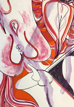 "Untitled" - Modified Plate IX, Lithograph from "10 West Coast Artists"
