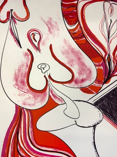 "Untitled AP" 1967 Plate IX from the portfolio "10 West Coast Artists" by Ruvolo