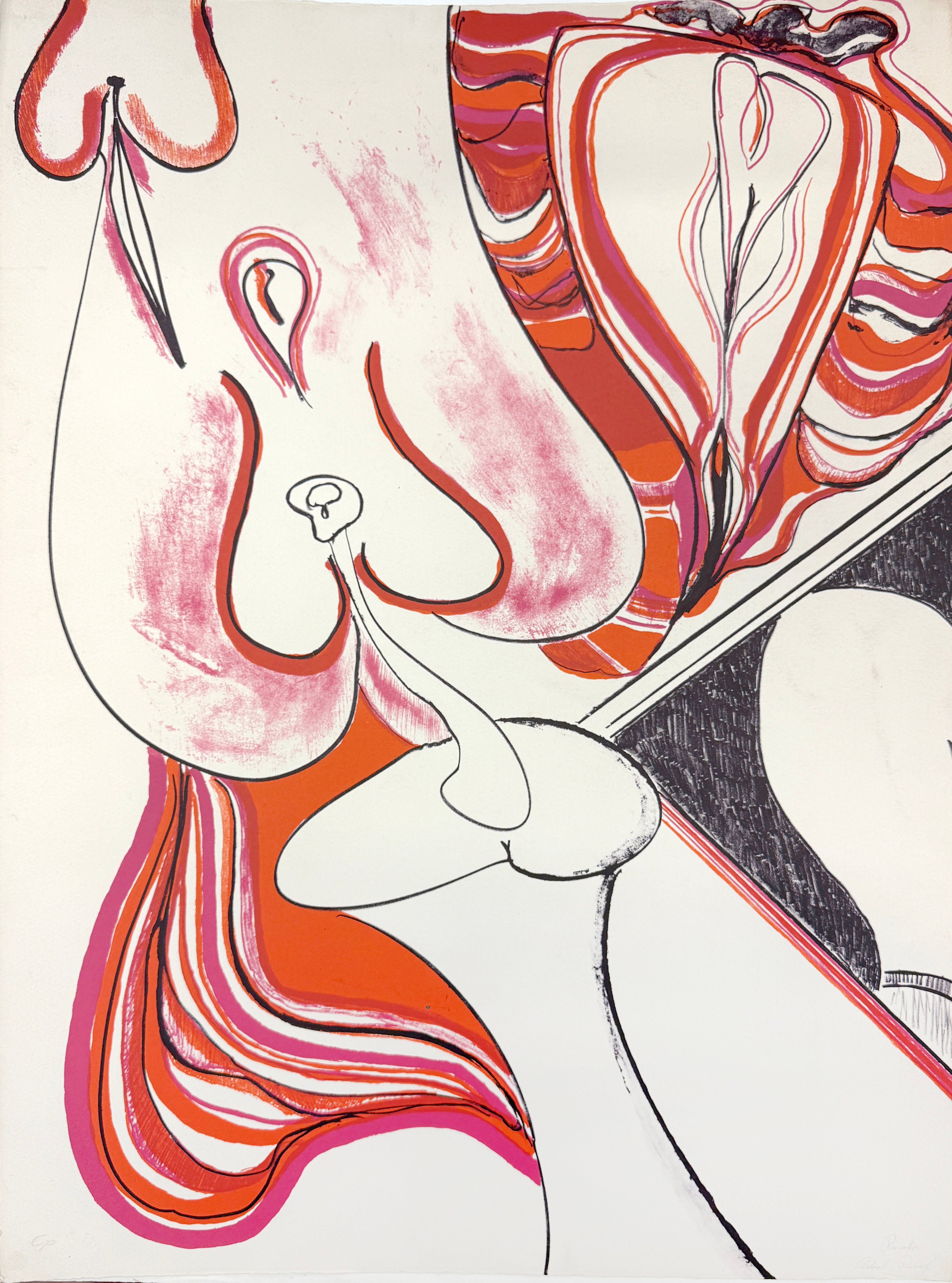 «Sin título AP», 1967. Lámina IX de la colección «10 artistas de la costa oeste», de Ruvolo