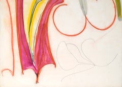 Vibrant Mixed Media Drawing - Original Organic Abstract