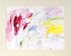 Abstract Expressionist Oil Crayon and Acrylic "Deify", a Work by David Ronce
